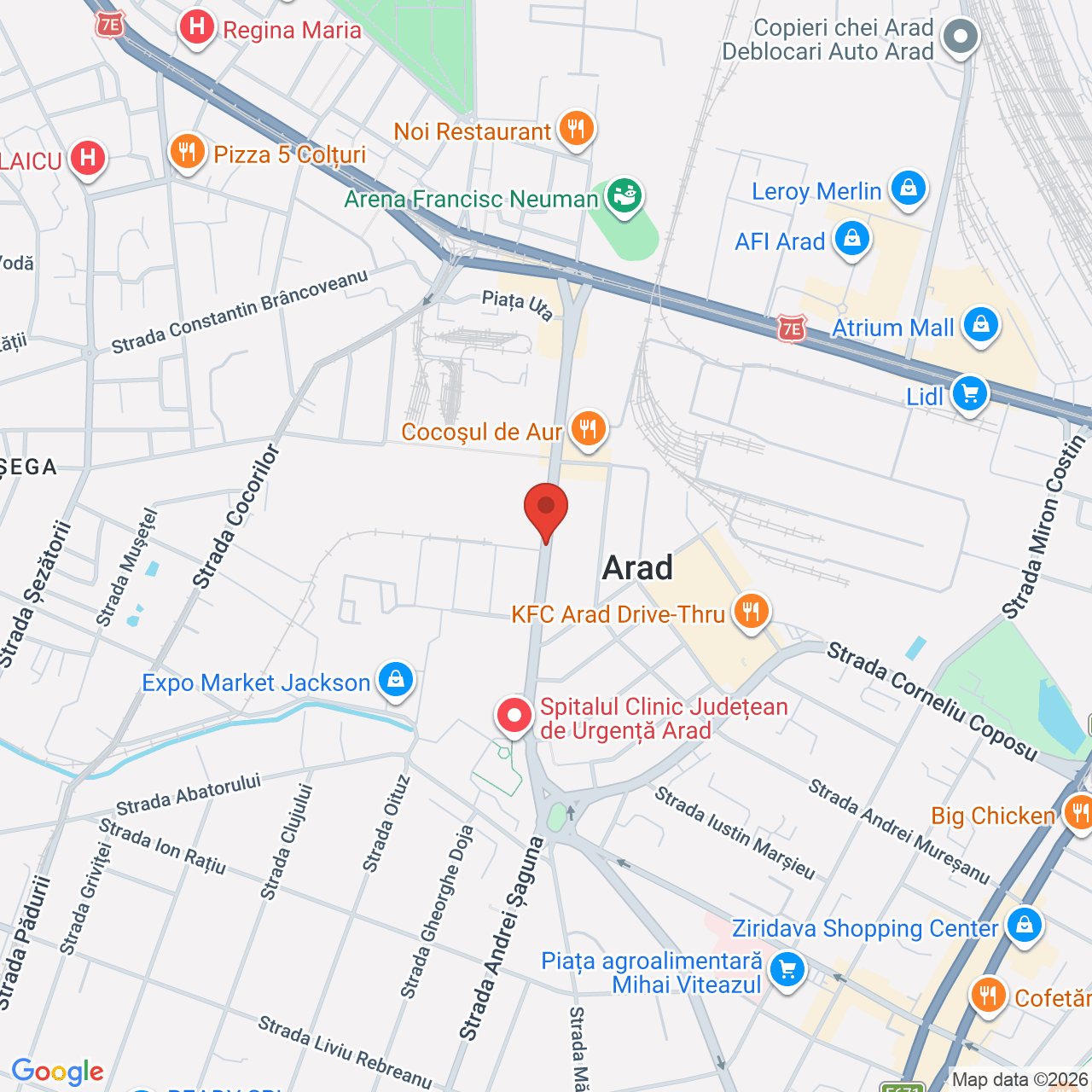 Map of azul club arad