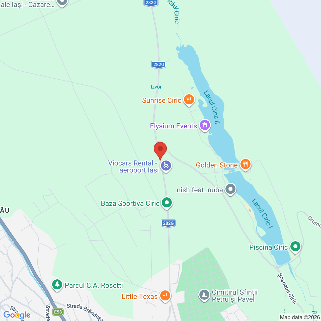 Map of Baza Sportiva Ciric
