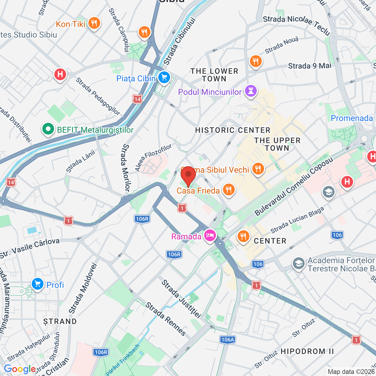 Map of BISERICA EVANGHELICA SF. IOAN
