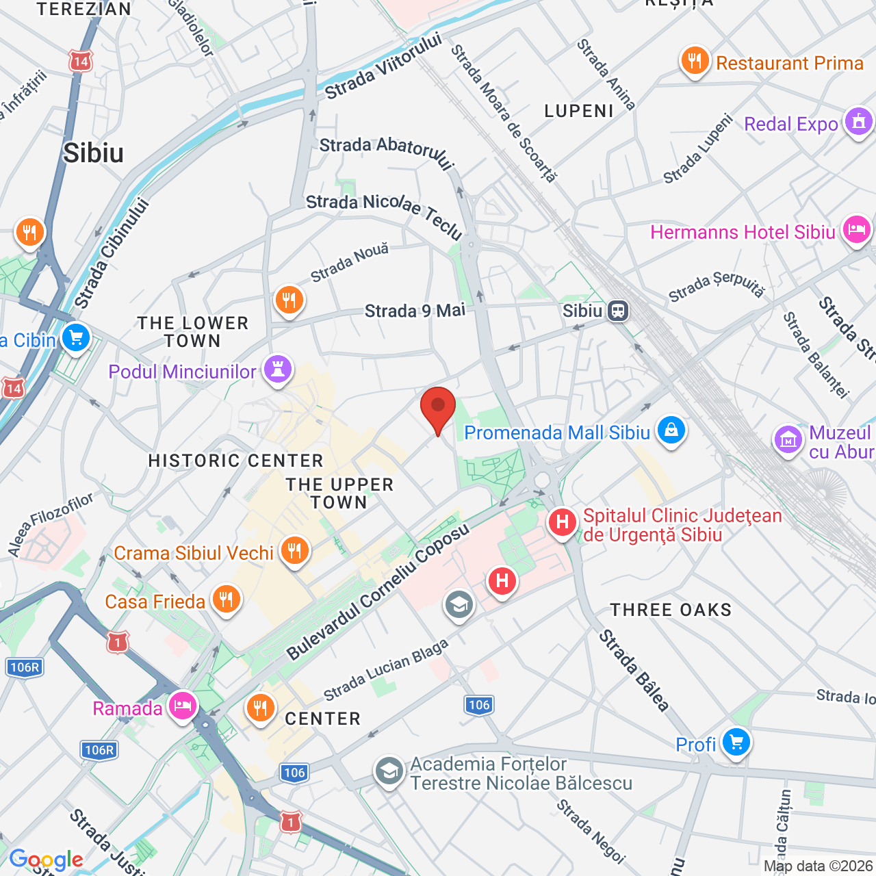 Map of BISERICA FRANCISCANA