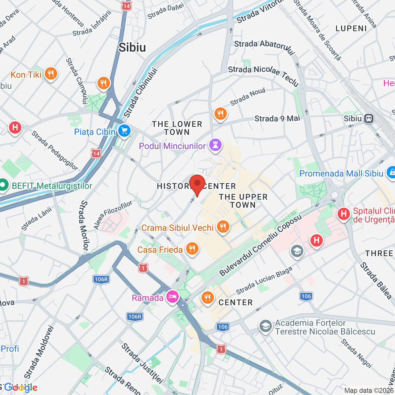 Map of BISERICA REFORMATA CALVINA