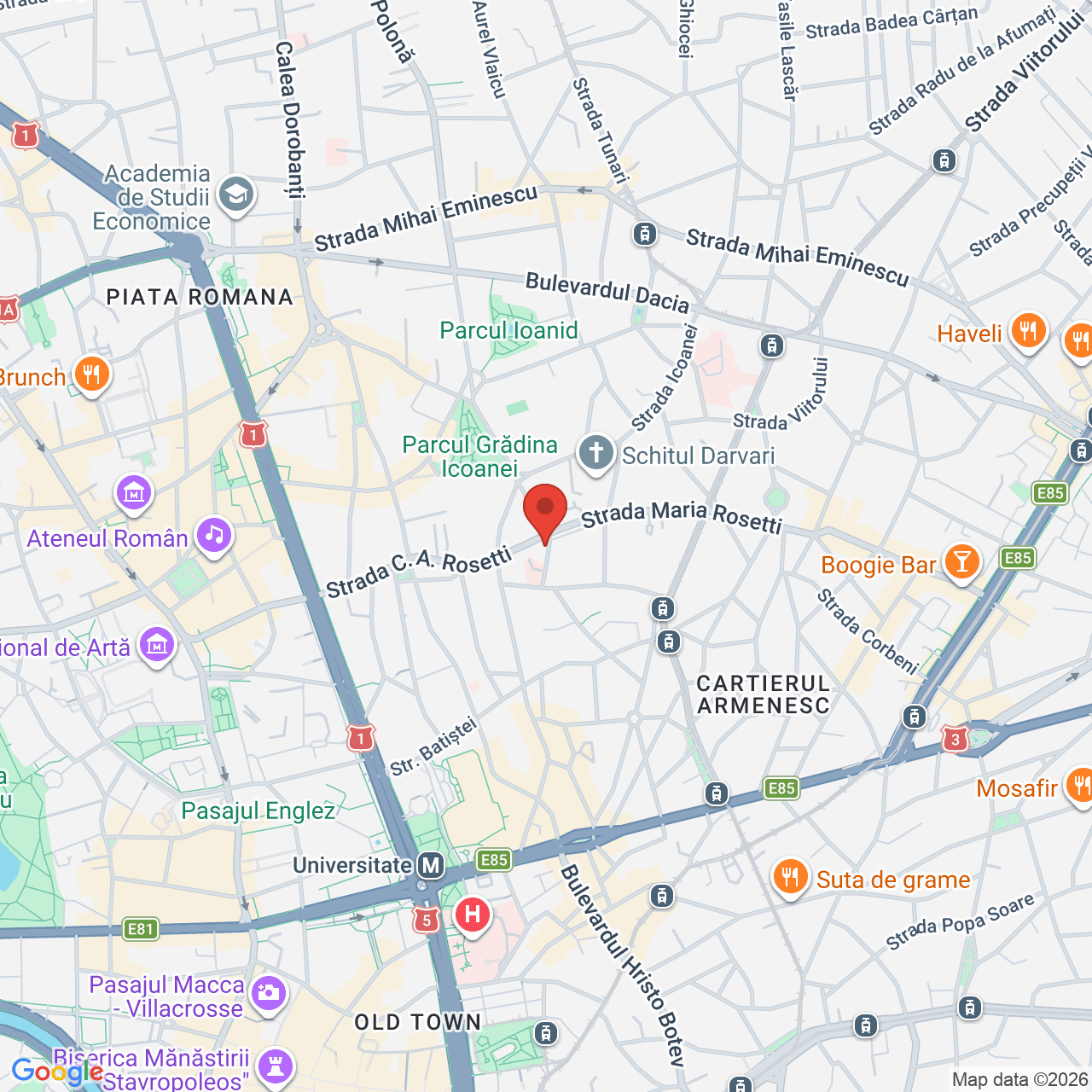 Map of Casa Caragiale