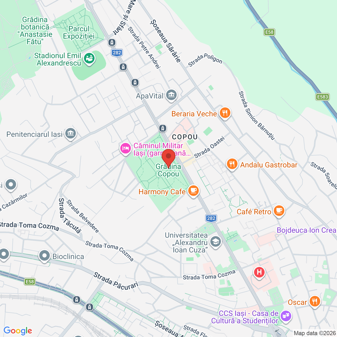 Map of Casa de Cultură Mihai Ursachi