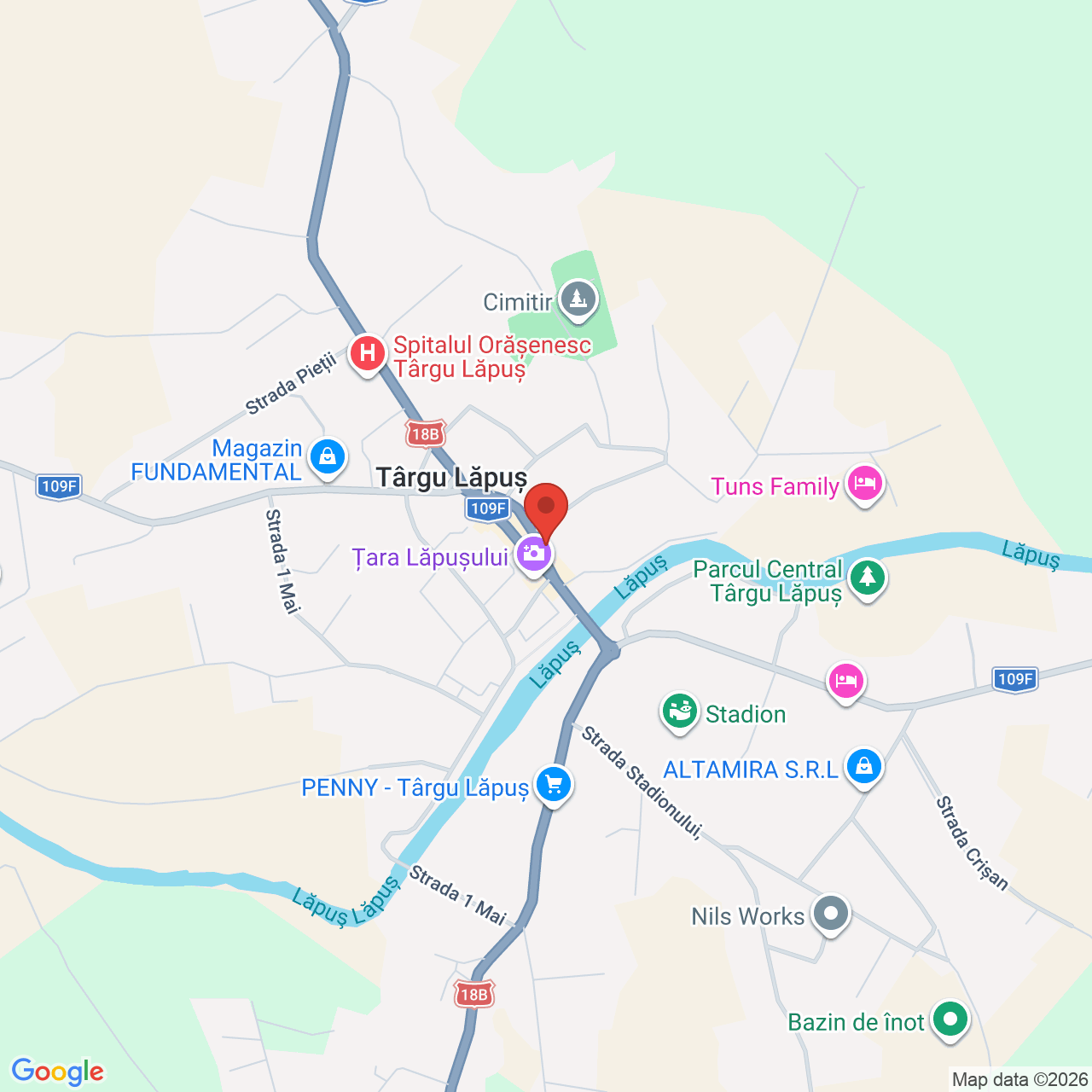 Map of Casa de Cultură "Vasile Grigore Latiş"