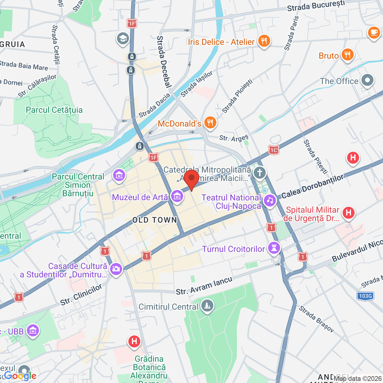 Map of Casa Libertății Religioase