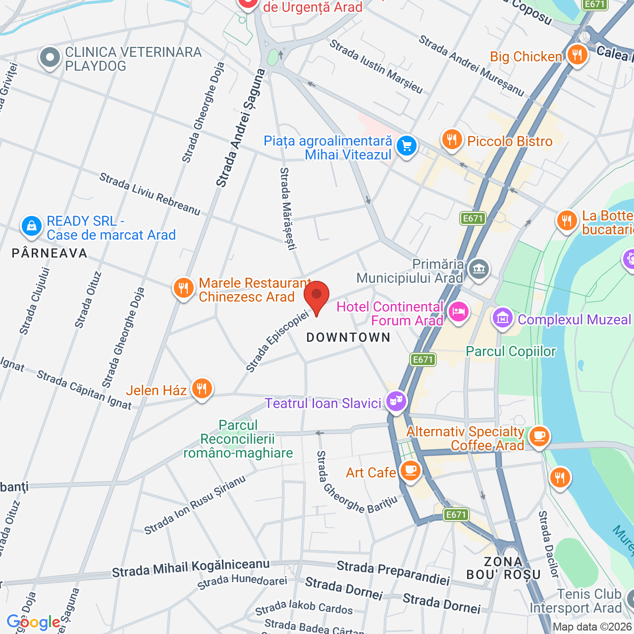 Map of Casa Pianului Jacques Faix