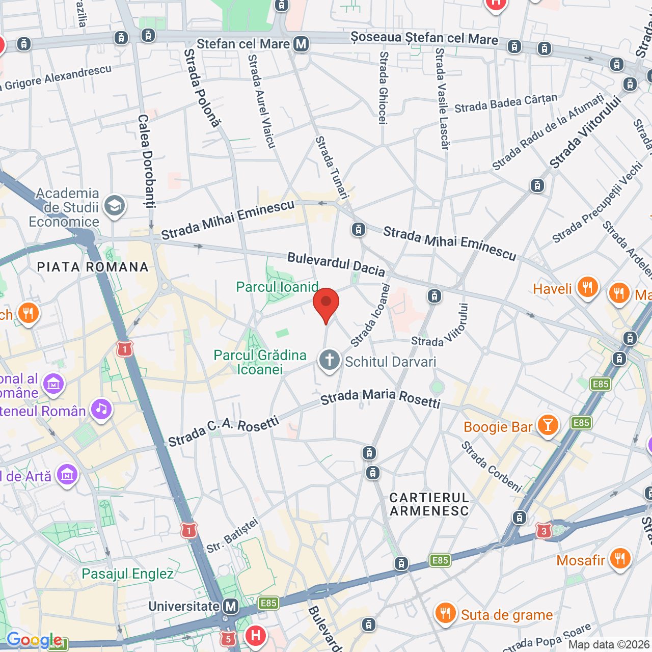 Map of Casa Vintilă Brătianu