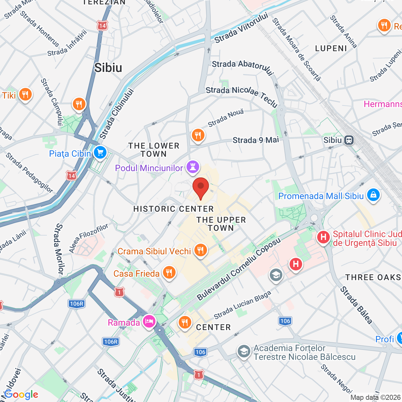 Map of Centrul Cultural Habitus