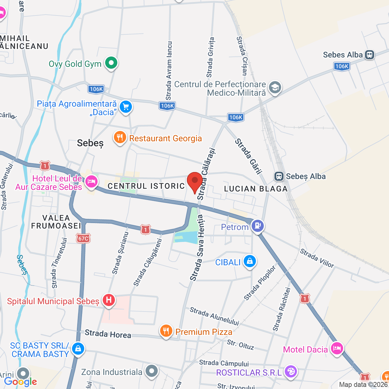 Map of Centrul Cultural Sebes
