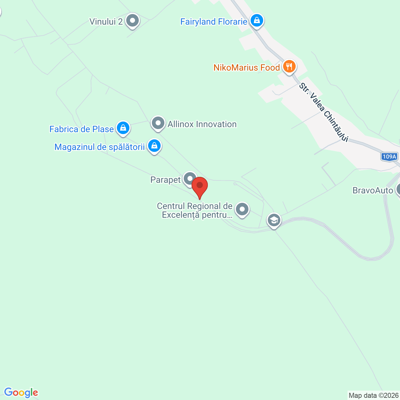 Map of Centrul Regional de Excelență pentru Industrii Creative