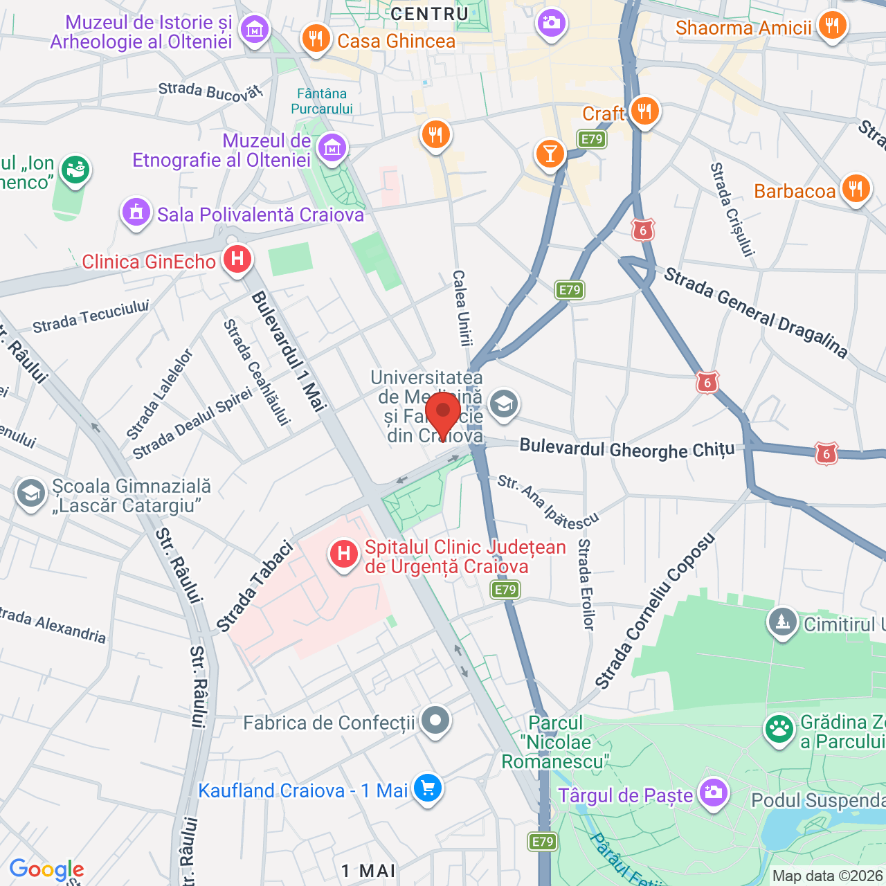 Map of Cercul Militar (Casa Armatei)