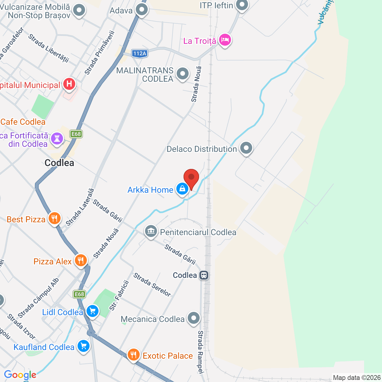 Map of Codlea