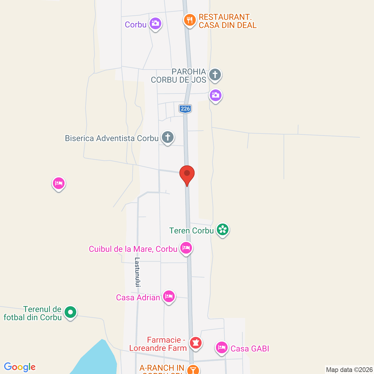 Map of Complex Turistic BC Aprilia