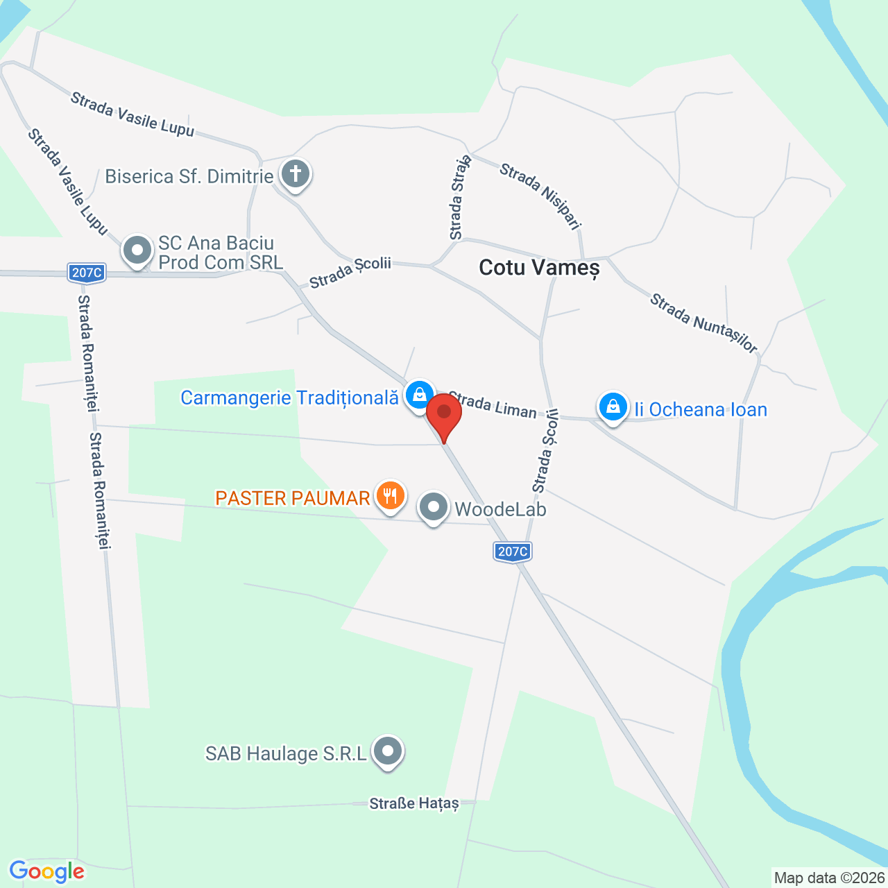 Map of Comuna Horia - Motel Imperial