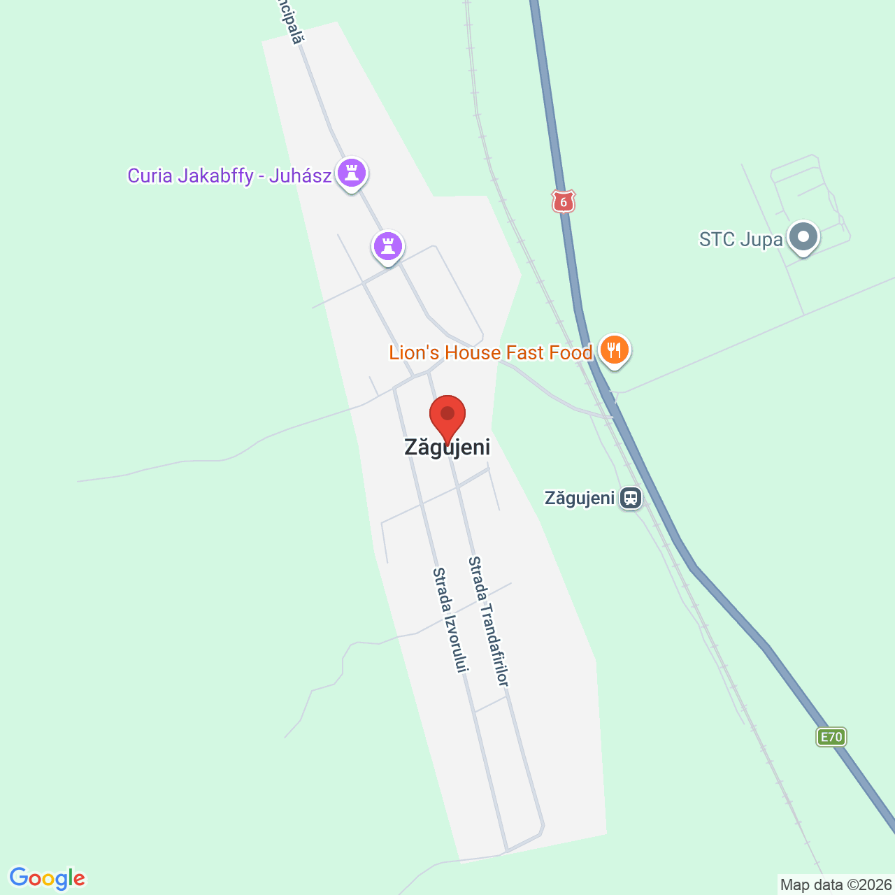 Map of Conacul Zăgujeni