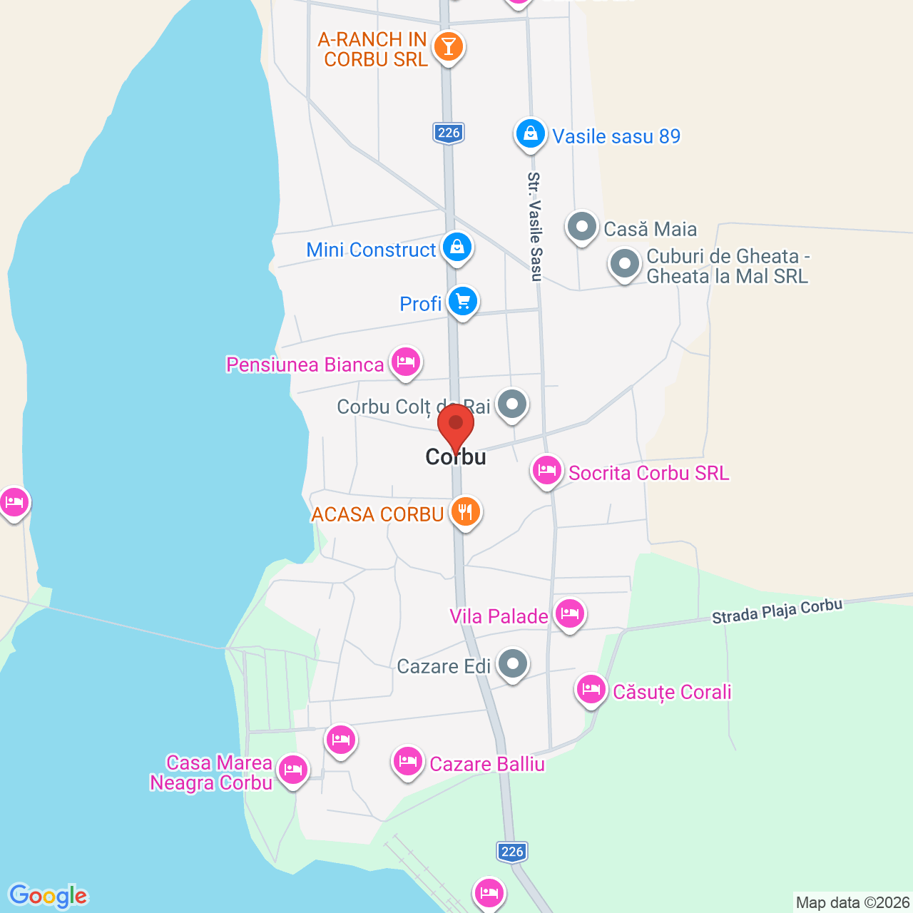 Map of Corbu