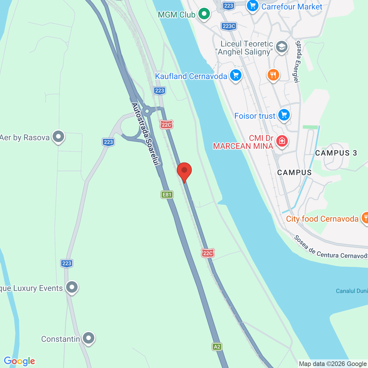 Map of Crama Rasova