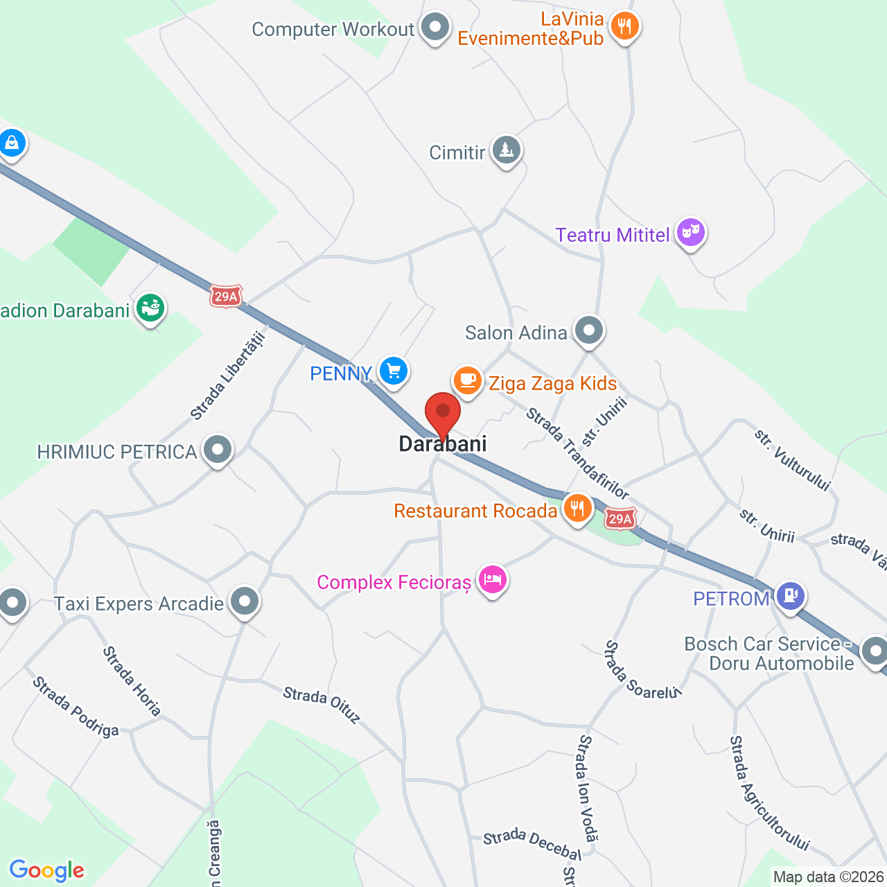 Map of Darabani