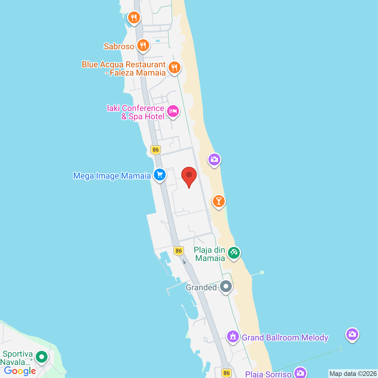 Map of Diplomatic Mamaia