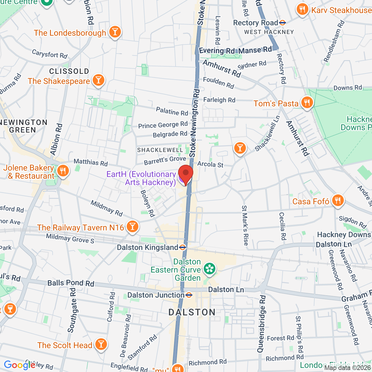 Map of EartH (Evolutionary Arts Hackney)