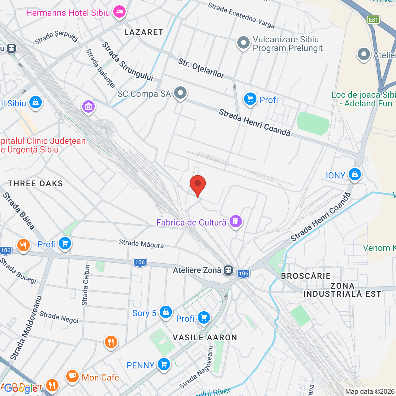 Map of Fabrica de Cultura (Sala Faust)