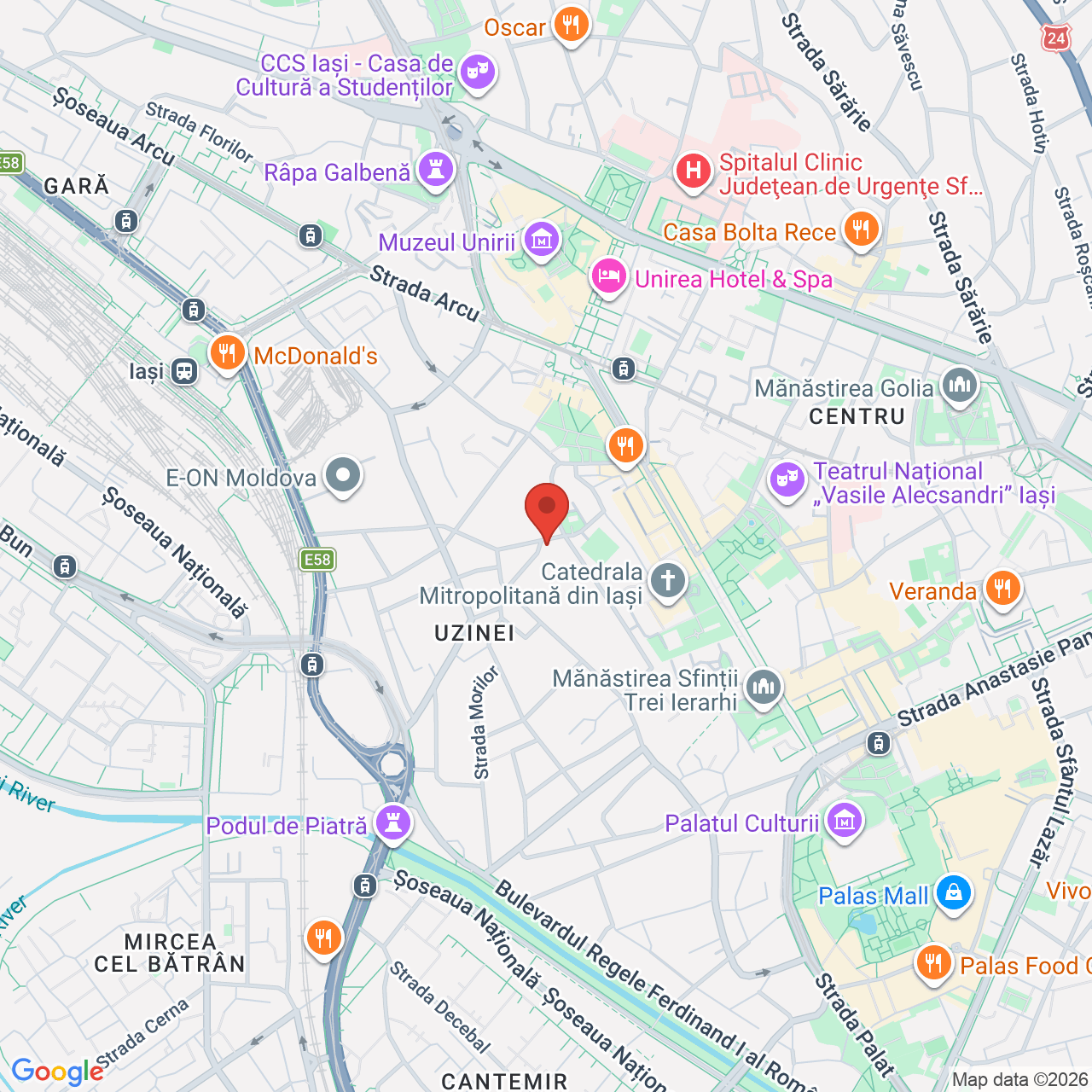 Map of Grădina Vert