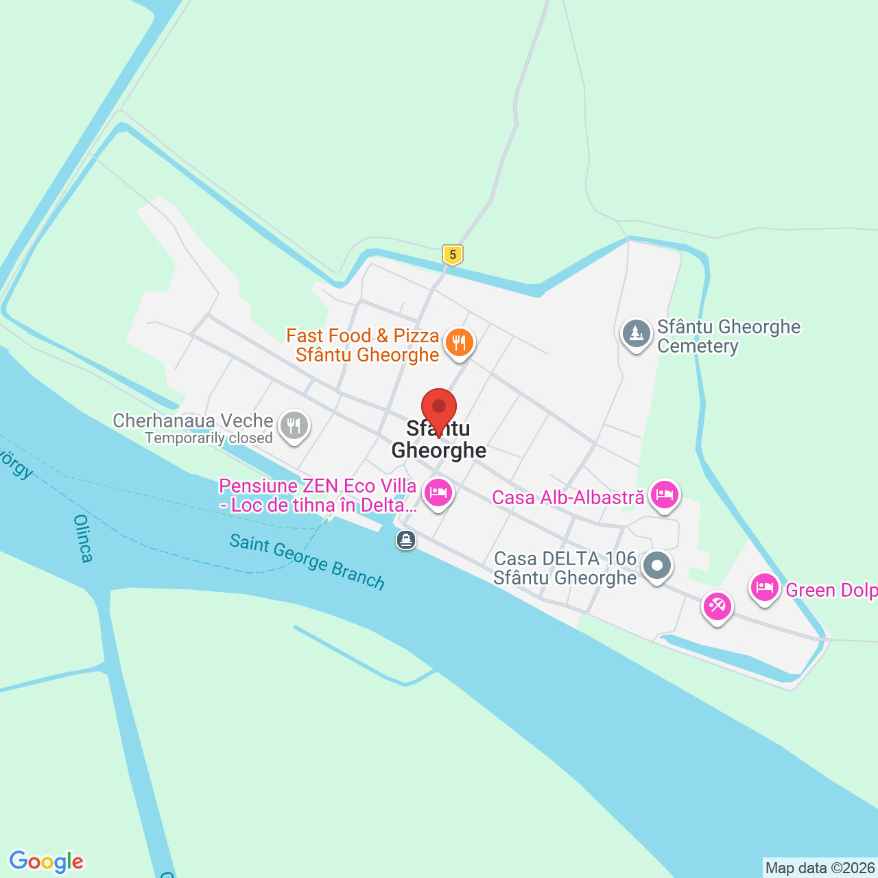 Map of Green Dolphin Camping