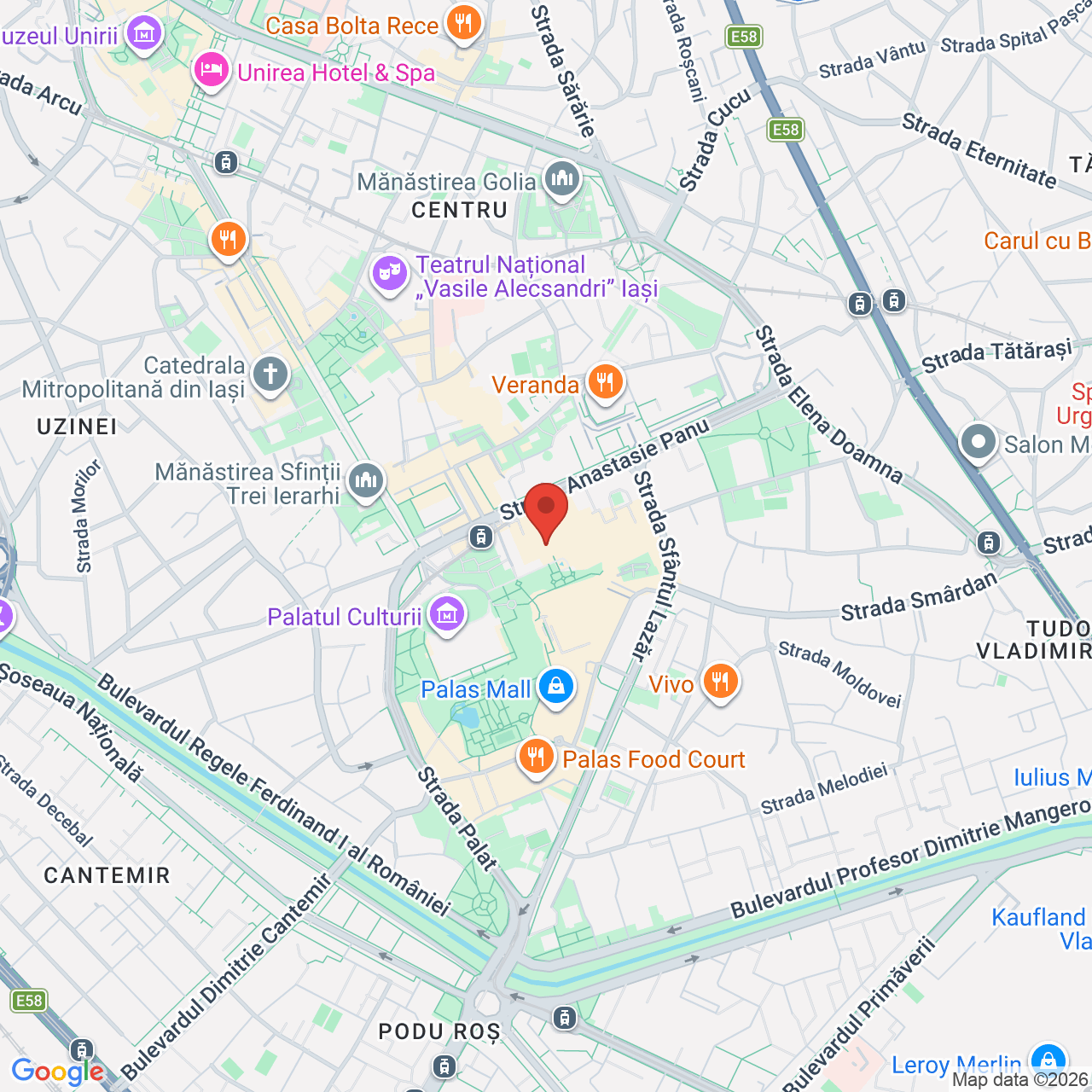 Map of Hotel Ramada Iași