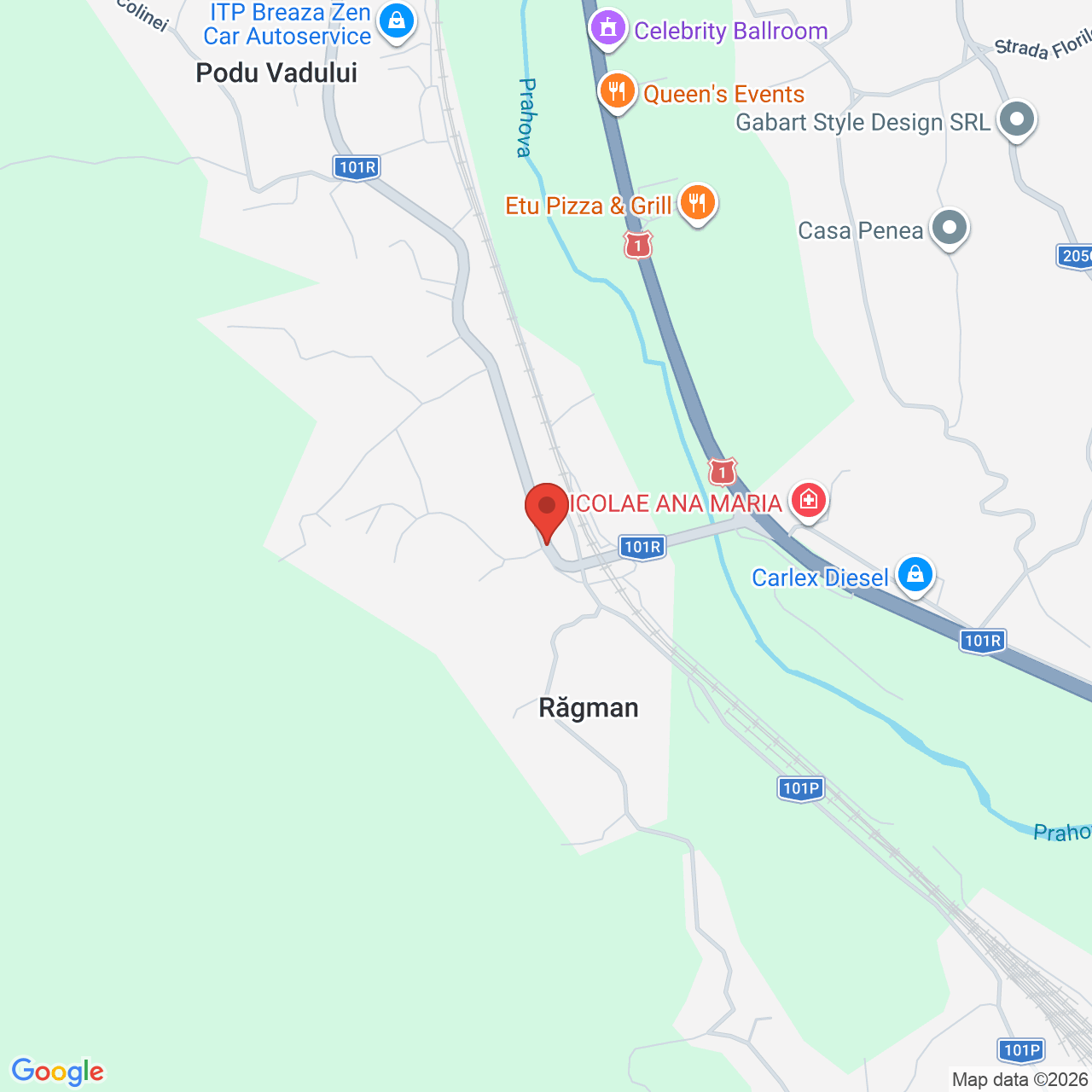 Map of La Moara