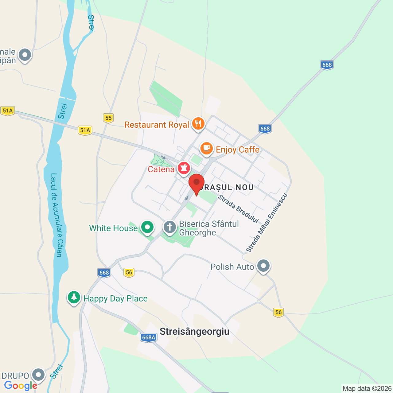 Map of LaPub Călan