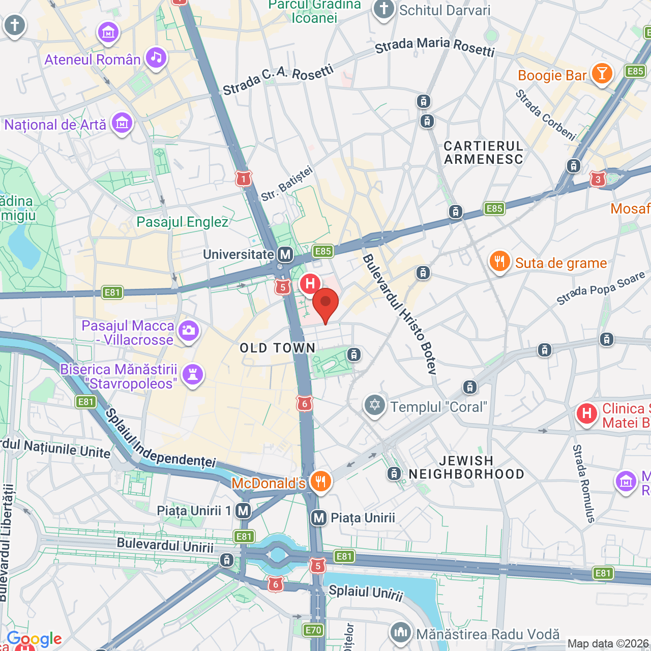 Map of Lloyd's Comedy Club