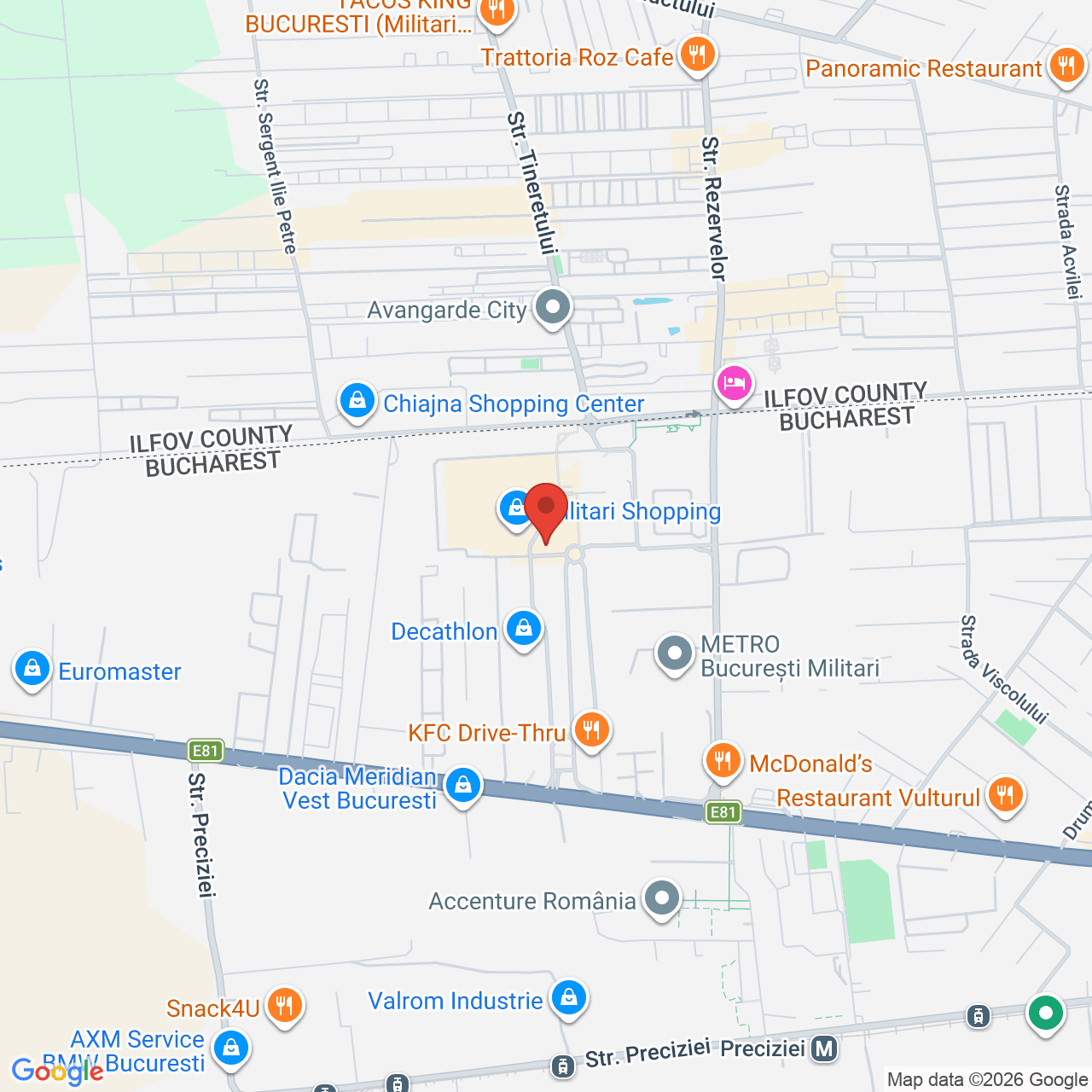 Map of Militari Shopping