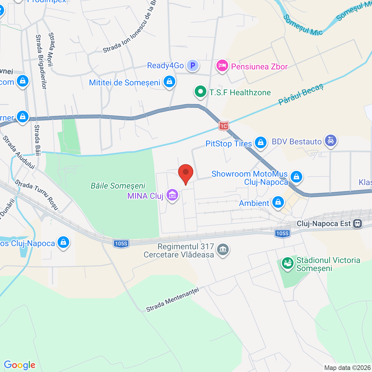 Map of MINA Cluj