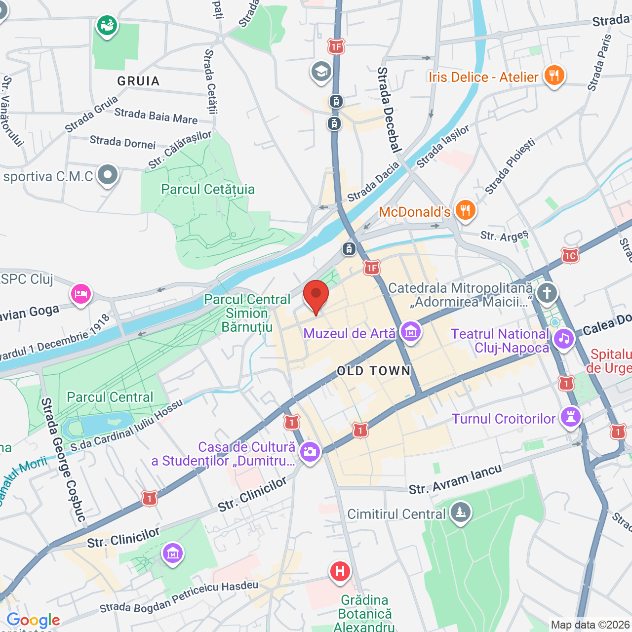 Map of Muzeul National de Istorie a Transilvaniei