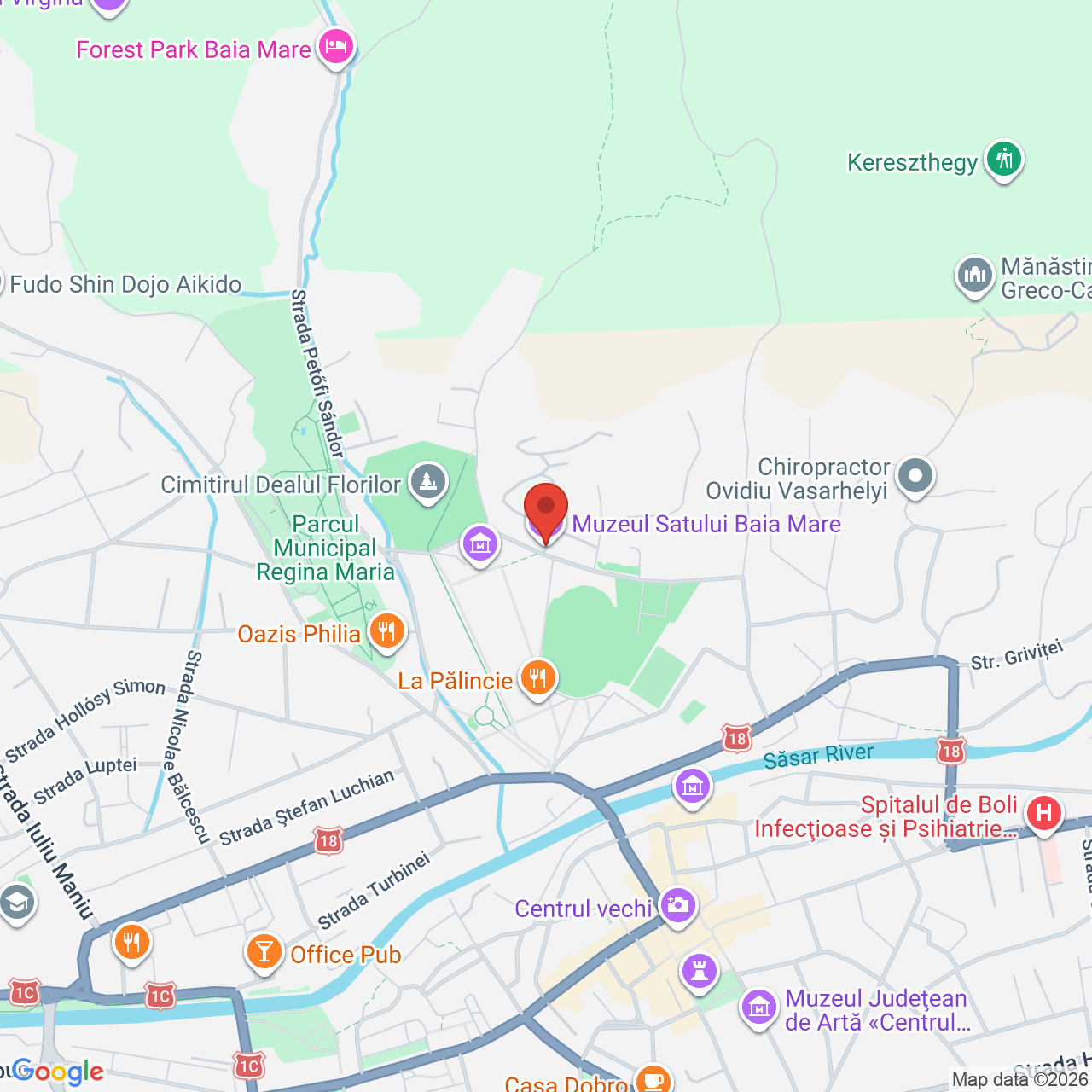 Map of Muzeul Satului