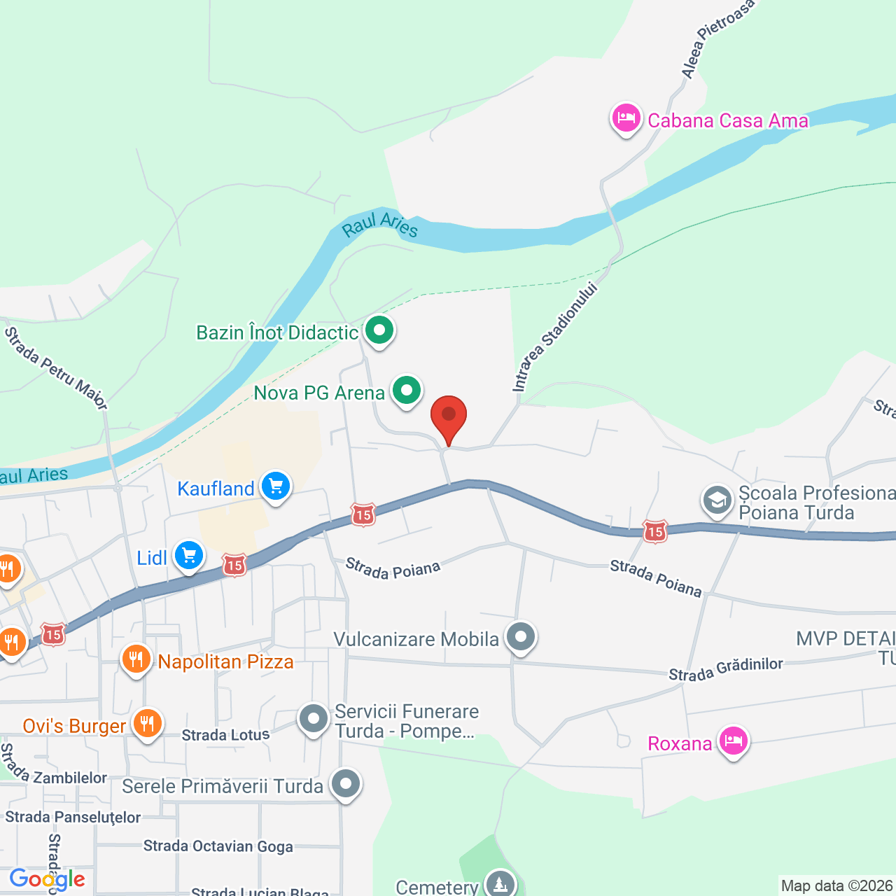Map of NOVA PG ARENA TURDA