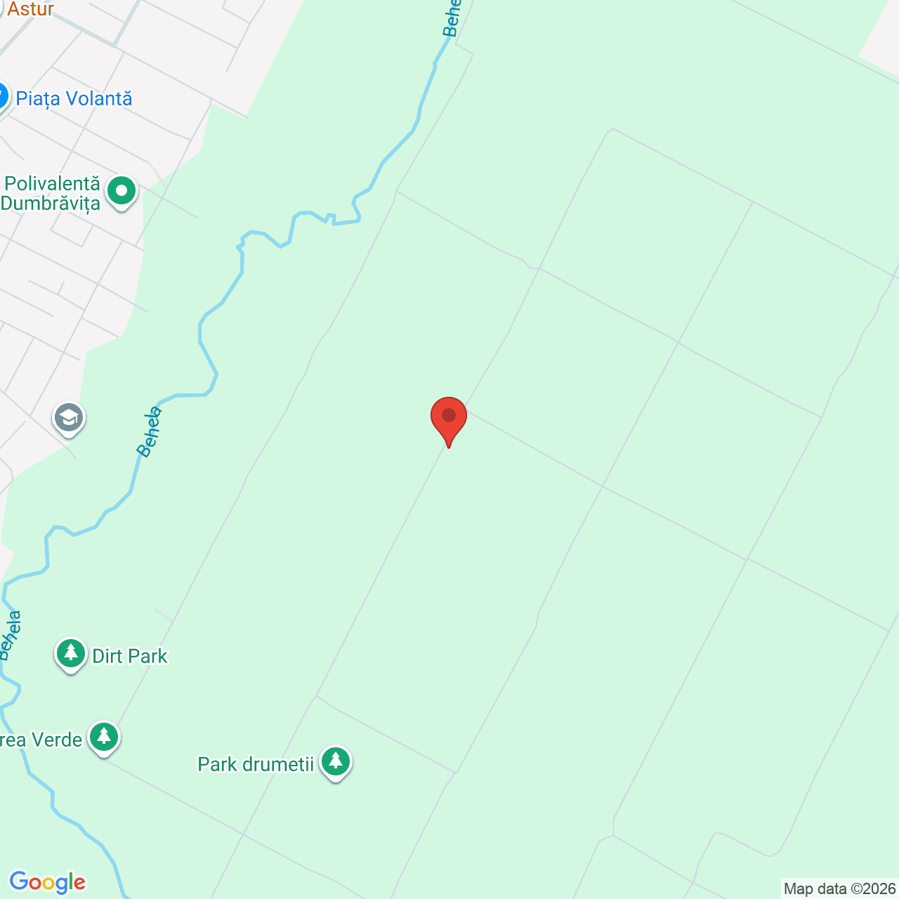 Map of Pădurea VERDE