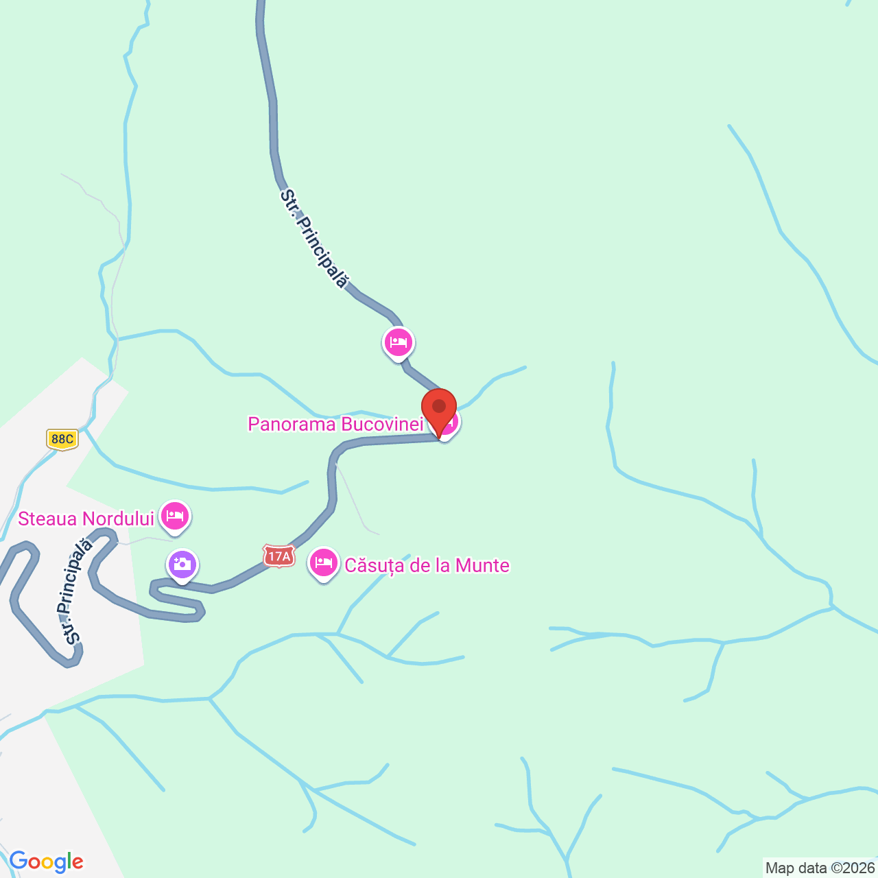 Map of Panorama Bucovinei