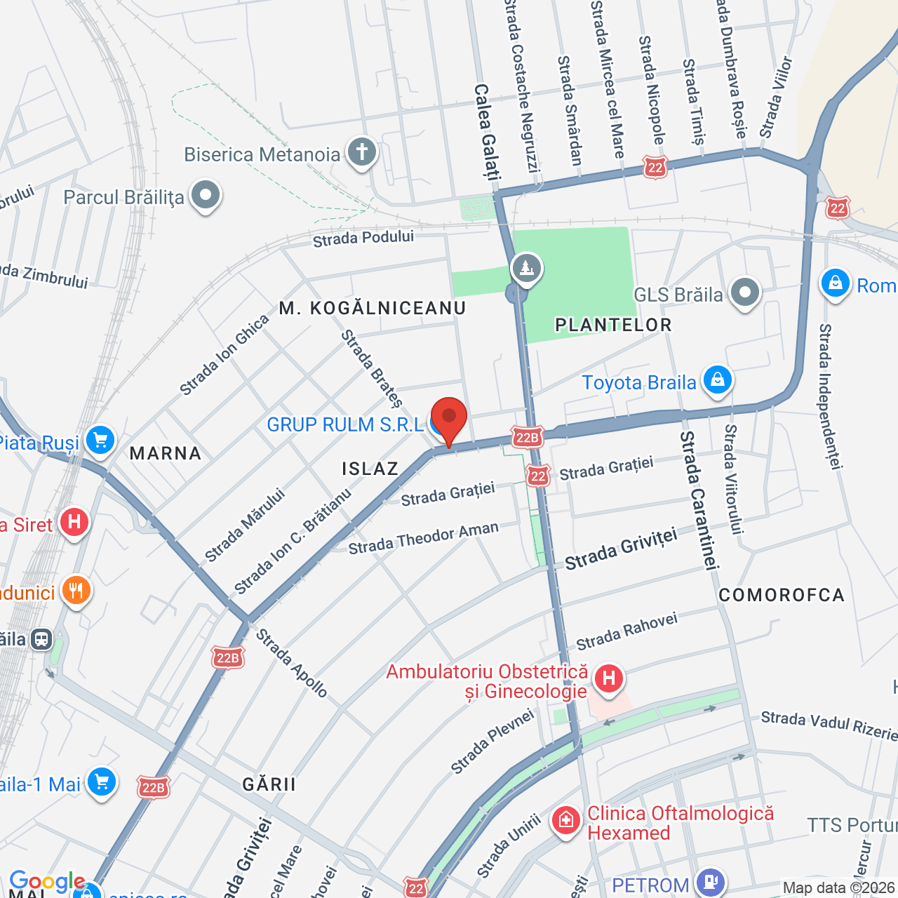 Map of Restaurant Pește și Vin