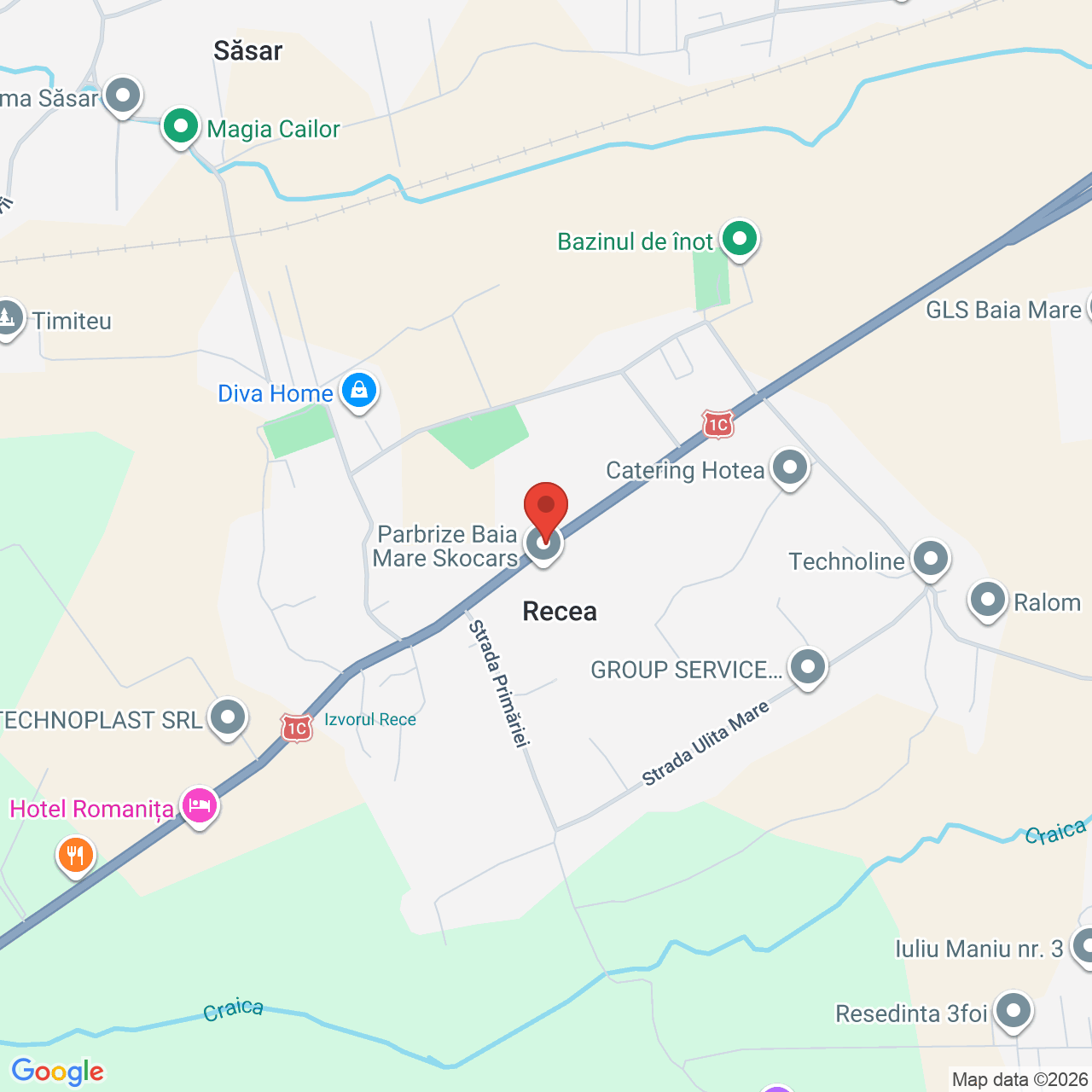Map of Romanița Events