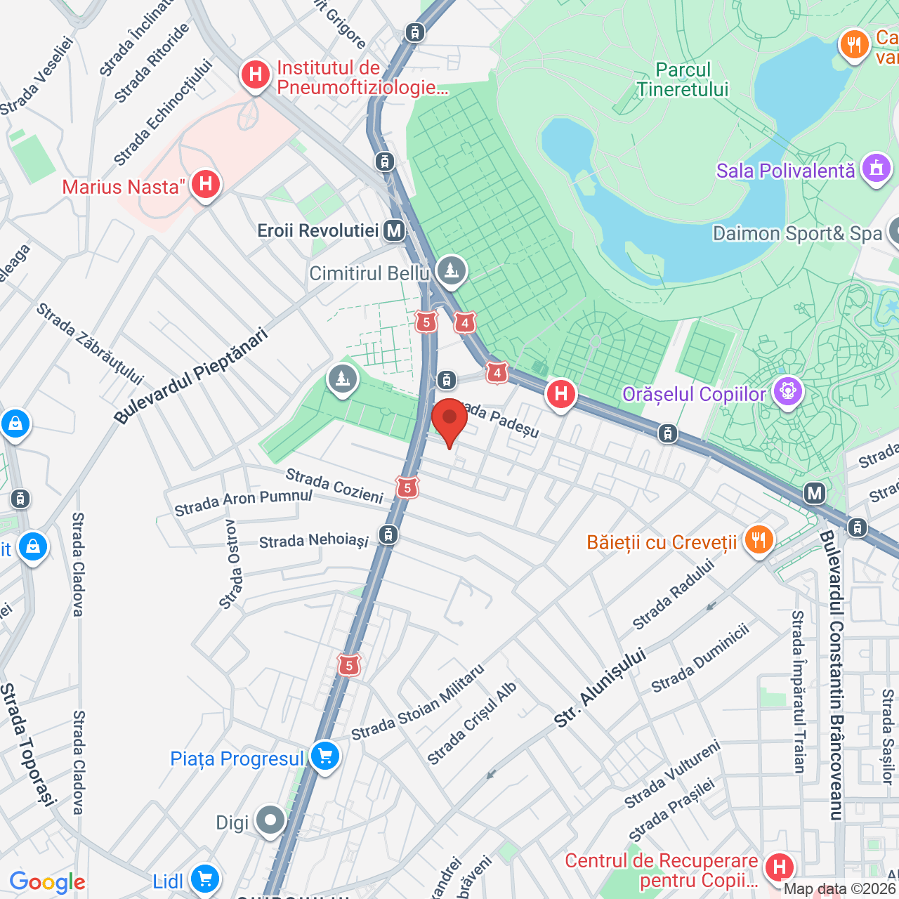 Map of Rost Urban Dining