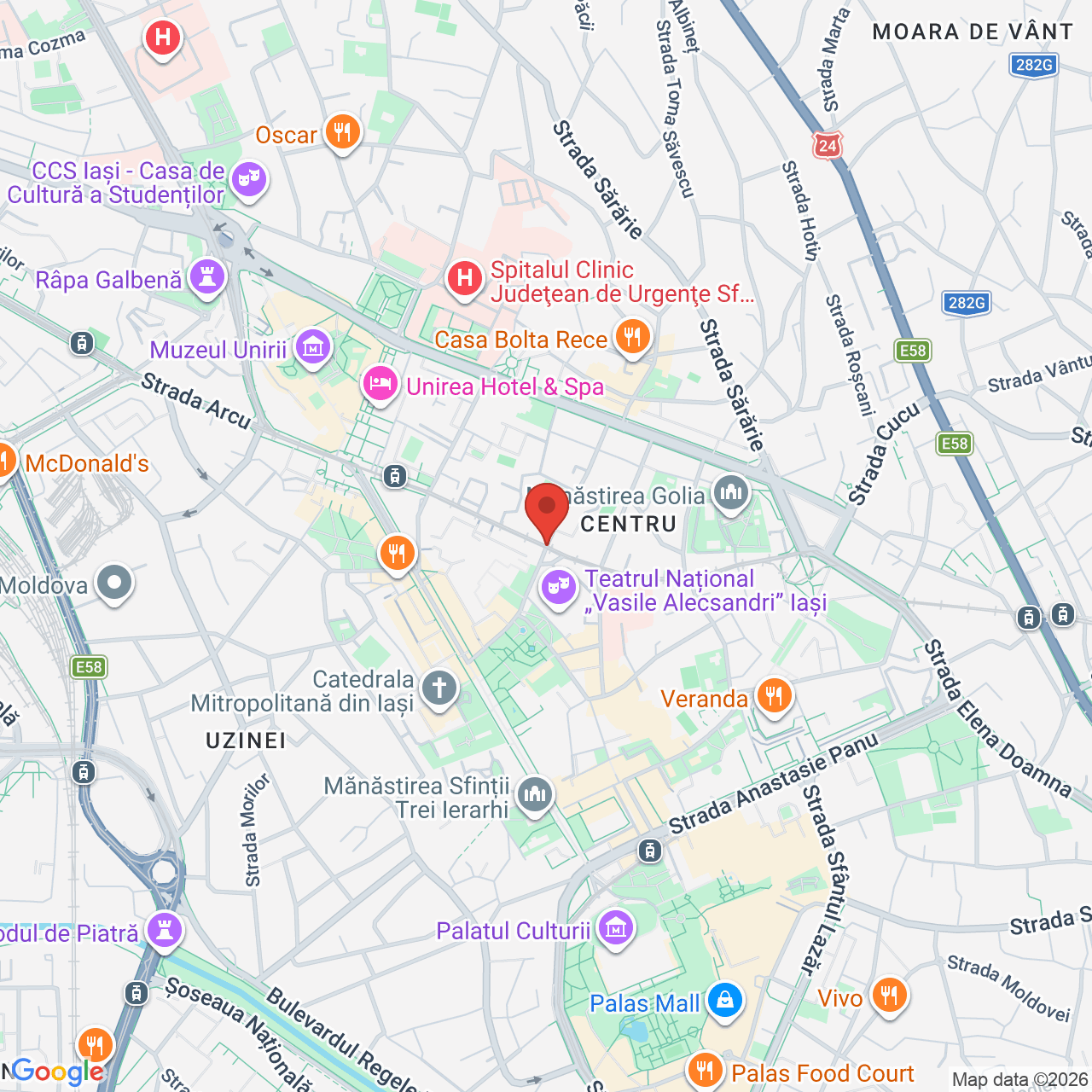 Map of Sala de Teatru la CUB