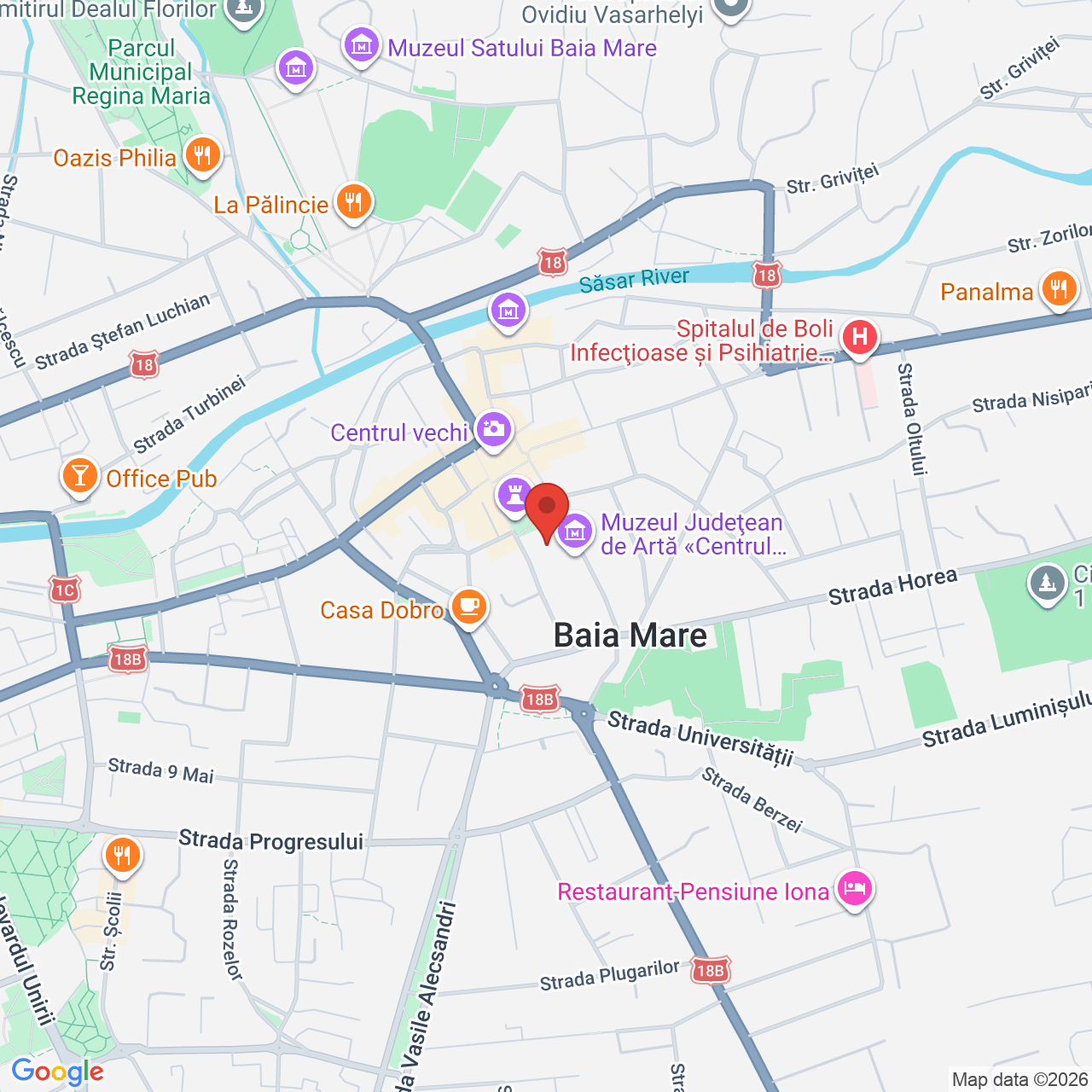 Map of Scoala "Petre Dulfu" - curtea interioara