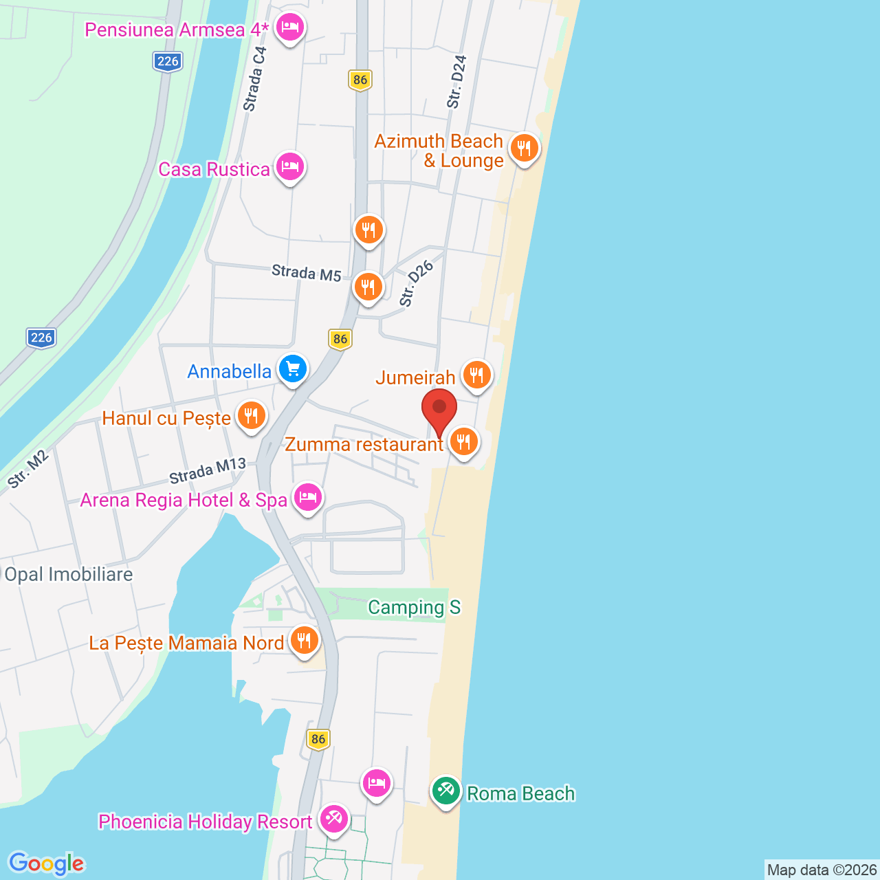 Map of Shut Up Beach