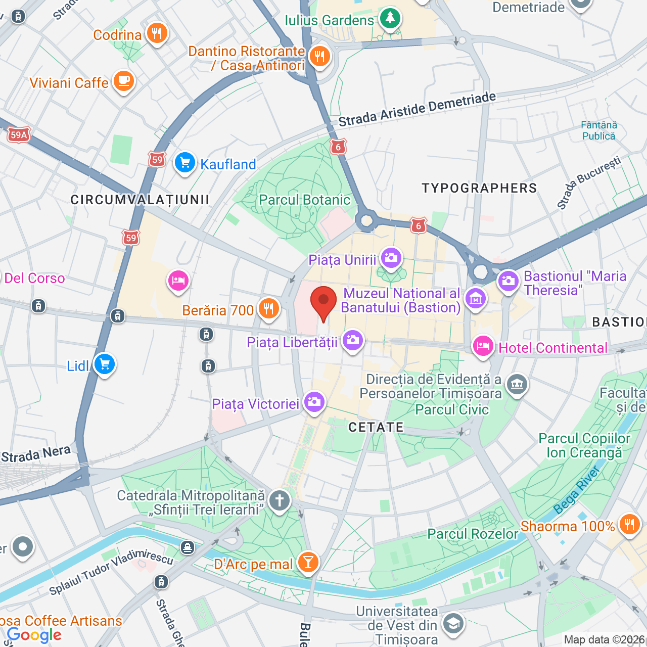 Map of Sinagoga din Cetate