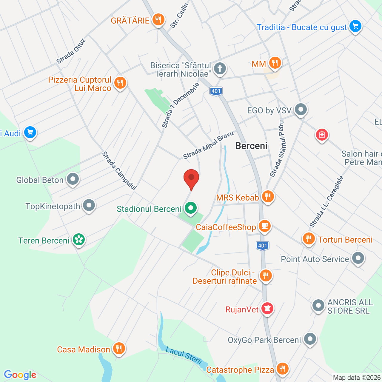 Map of Stadion Berceni