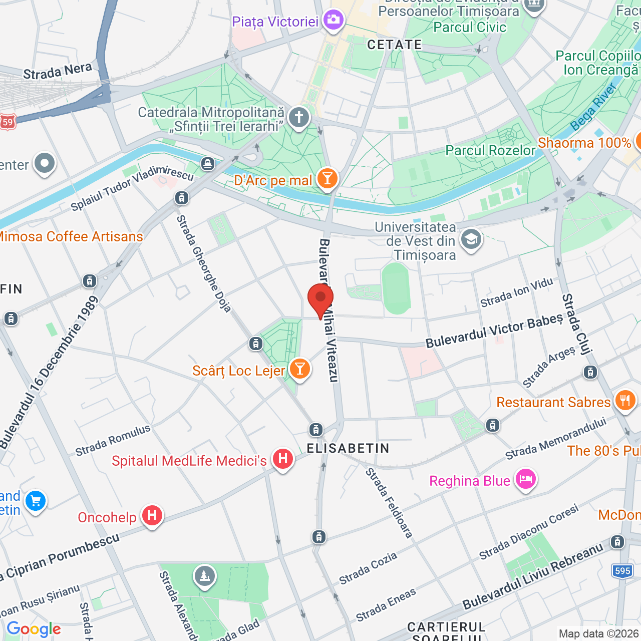 Map of Stadion Stiinta