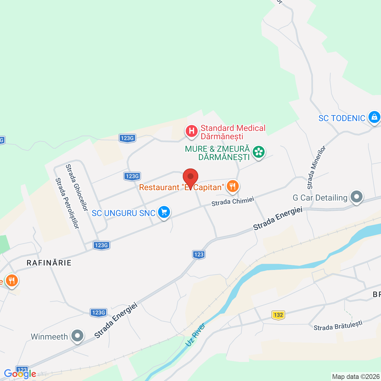 Map of Stadionul Uzul