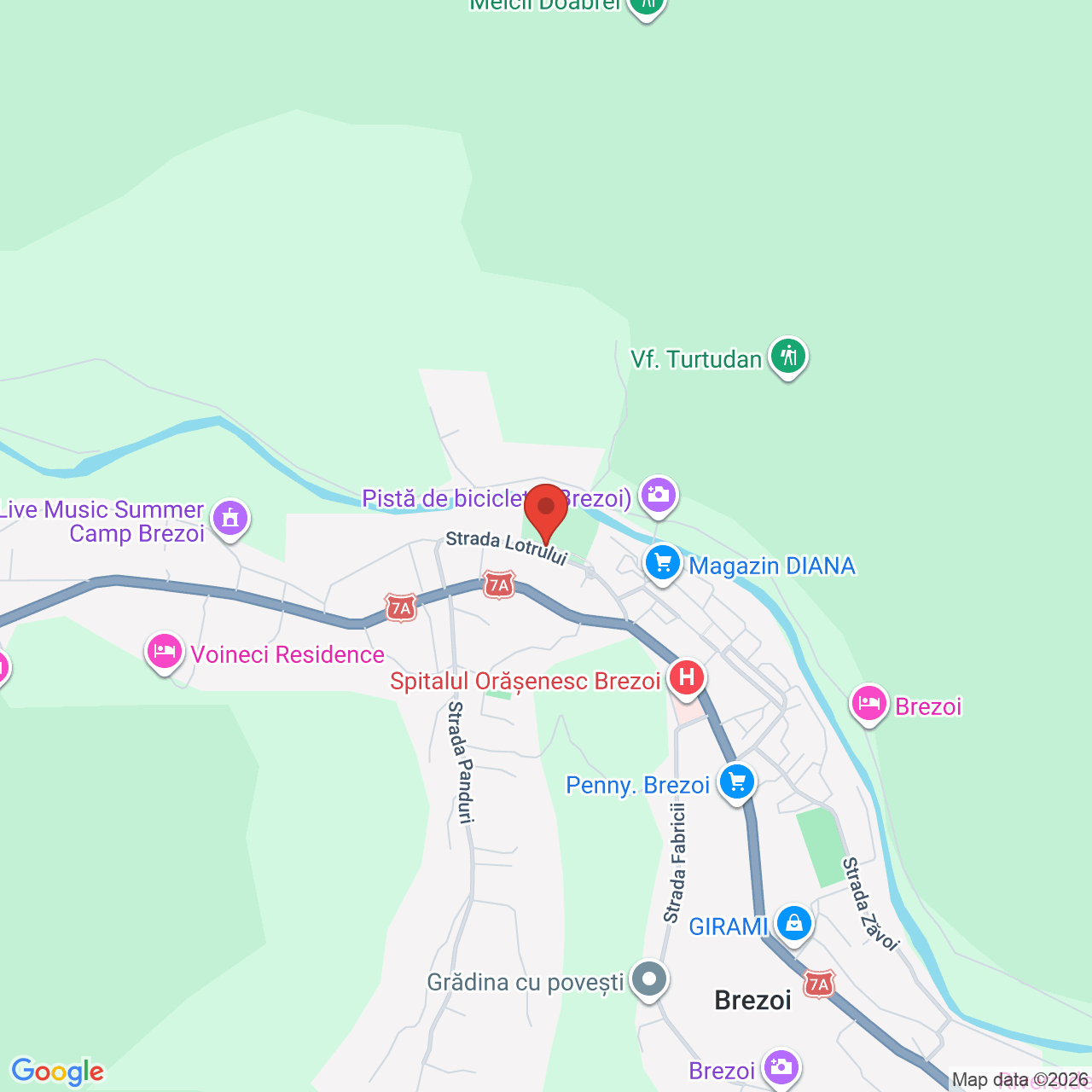 Map of Summer Camp Brezoi