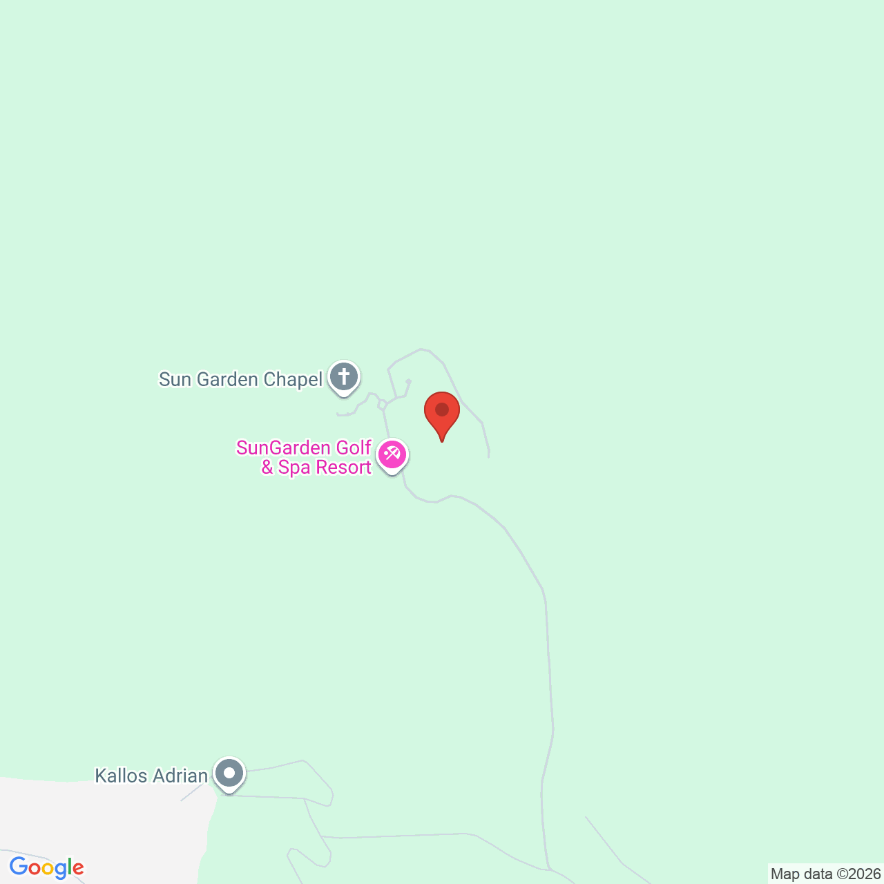 Map of SunGarden Golf & Spa Resort